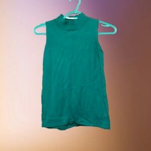 Ann Taylor Teal Sleeveless Tank Top